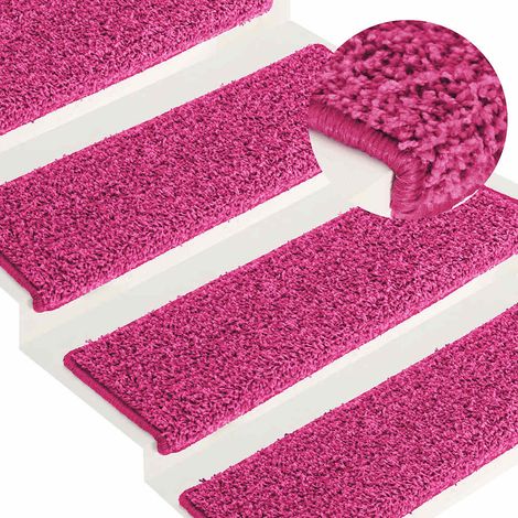 Stufenmatten 30 Stk. 65x21x4 cm Rosa Rechteckiger Rand