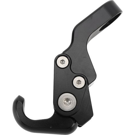 Crochet de bagage de moto pliable en alliage d'aluminium, Support solide pour XMAX 300 125 250 400 NMAX 155 noir (1/5)
