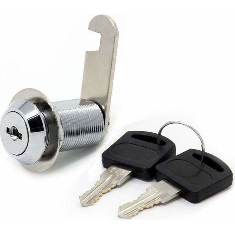 Ulisem Serrure de sécurité de boîte aux lettres en acier inoxydable 30 mm avec clefs assorties, 30mm Drawer lock (1/5)