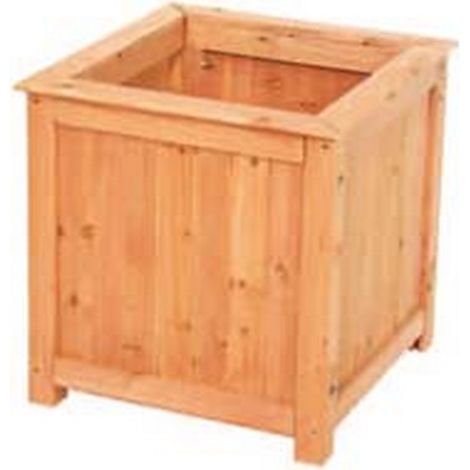 1PZ FIORIERA IN LEGNO QUADRATA - cm.40x40x40h.