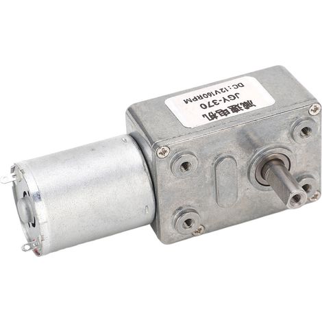 Gleichstrom-Getriebemotor, einwellig, CW/CCW, selbsthemmend, Schneckengetriebemotor mit Sockel für Etikettendrucker und Backöfen, 12 V, 160 U/min (1/5)