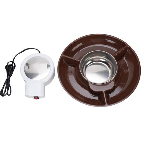 Pot à chocolat électrique en acier inoxydable 25W, ensemble à Fondue pour tremper les fraises décoratives, prise ue 220V (1/5)