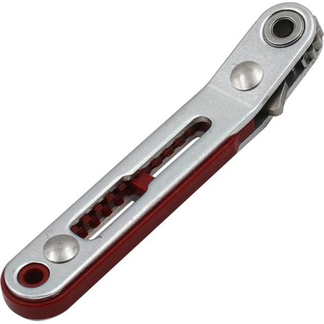 Mini llave de trinquete con punta hexagonal y destornillador de doble punta, 1/4", para cambio rápido, 1 pieza (1/5)