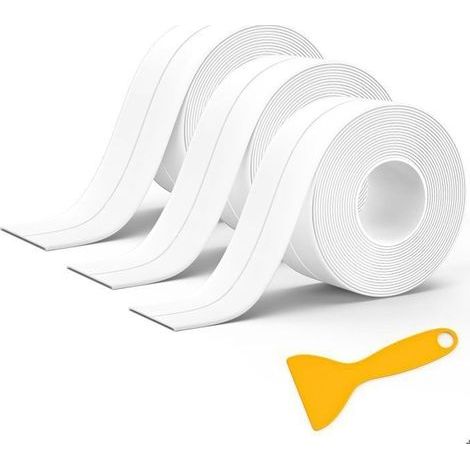 Silicone Sealant - TATATOYIA - Pack of 3 - Self-adhesive tape - Anti-mold - 320x3.8cm (1/5)