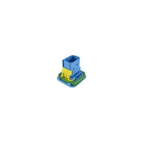 Connettore Heavy Duty Sealed 1.6X0.6 porta maschio 8vie blu