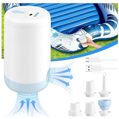 Mini pompe à air portable pour objets gonflables, gonflage/dégonflage ultra-rapide 4 kPa, petite pompe à air pour piscine (1/5)