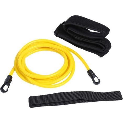Sac de sport,Ceinture de résistance élastique réglable pour entraînement à la natation, corde de sécurité - Yellow-4m[B]