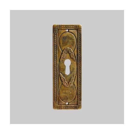 BOCCHETTA PER MOBILI '5038/A6' VERTICALE 34x96 mm - Patinato