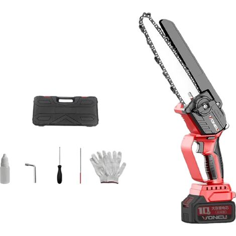 Tronçonneuse à batterie 21V 3000mAh - Mini tronçonneuse élagueuse électrique, Batteries Makita compatibles（Sans batterie） (1/5)
