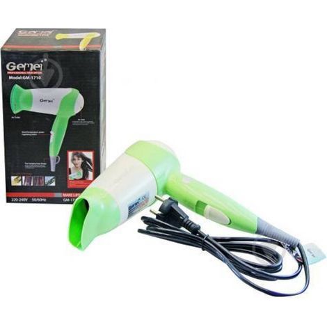 Trade Shop - Asciugacapelli Phon Professionale 2 Velocità 1100 Watt Anello Aggancio Gm-1710 - (1/5)