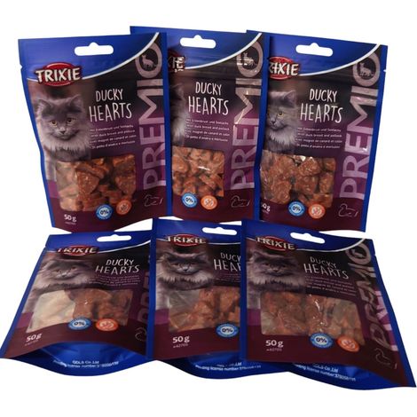 Friandises Magret de canard et colin 6 sachets de 50g pour chat - Trixie