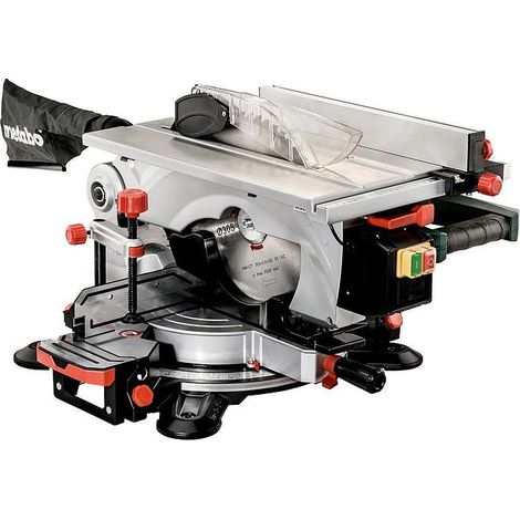 Metabo – Scie à onglets KGT 305 M 1600W Ø305 mm pour bois dur – Profondeur de coupe 102 mm – Vitesse 3700 tr/min – 619004000 (1/10)