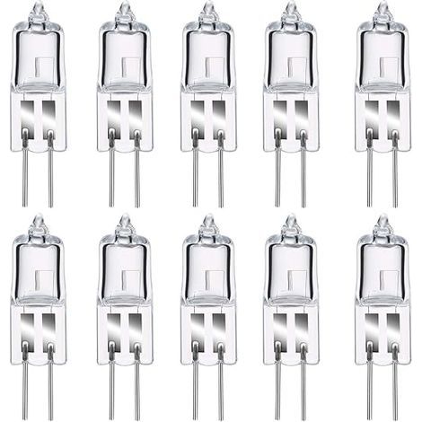 8er-Pack G4-Halogenlampen. Warmweiße G4-Lampe, 12 V, 20 W, 2800 K, 240 lm. Dimmbar. Klare Kapsellampe für Puck-Leuchten. Flimmerfrei. AAFGVC (1/5)