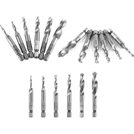 6-teiliges M3-M10 HSS-Sechskant-Kombinationsgewindebohrer-Set (HSS4341) (1/5)