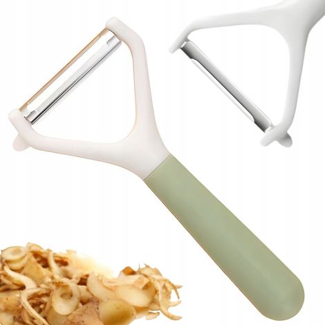 Pelapatate e raschietto ergonomico a doppia lama per frutta e verdura (1/2)