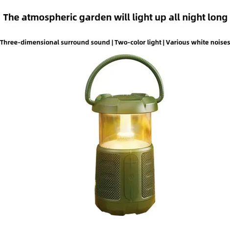 Lampe de camping multifonctionnelle, enceinte Bluetooth, lecteur de carte TF, basses profondes, étanche (1/3)