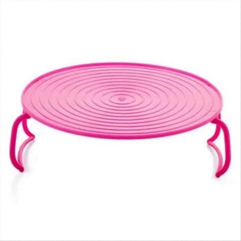Mehrstufiger Mikrowellen-Dampfgarer, Doppelständer, Ablagefach, rosa Küchenaccessoires (1/5)