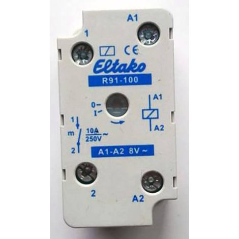 Eltako R91-100-8VAC Relè di commutazione Tensione nom.: 8 V Corrente di commut. max.: 8 A 1 NA 1 pz.