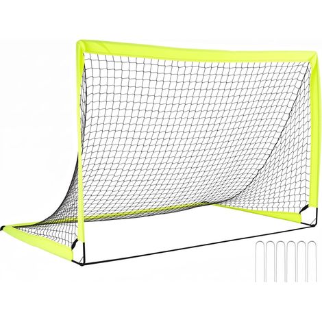 COSTWAY Set di 2 Porte Calcio per Bambini Pieghevole (182 x 121 x 120 cm) (1/5)