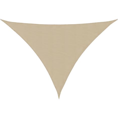 Maison Exclusive - Parasole a Vela Oxford Triangolare 3x4x5 m Beige