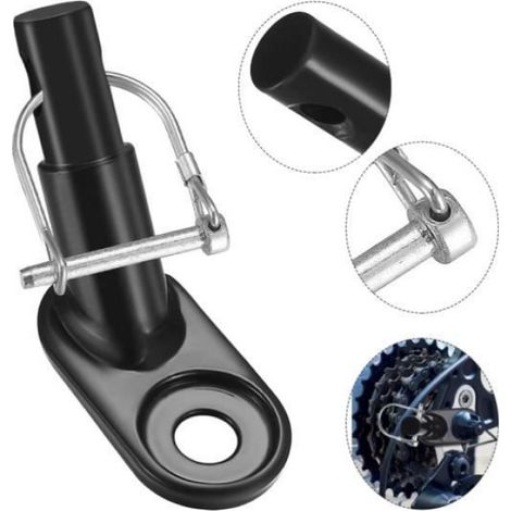 Fixation Remorque Vélo - Coupleur de Remorque - 2 Anneaux en U - Pour Enfant et Animal - 20 kg Max (1/4)