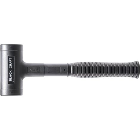 Massette BLACKCRAFT sans rebonds avec manche en acier habillé PU antidérapant diamètre 40 mm- 0,64 kg - 110 mm - HALDER (1/6)
