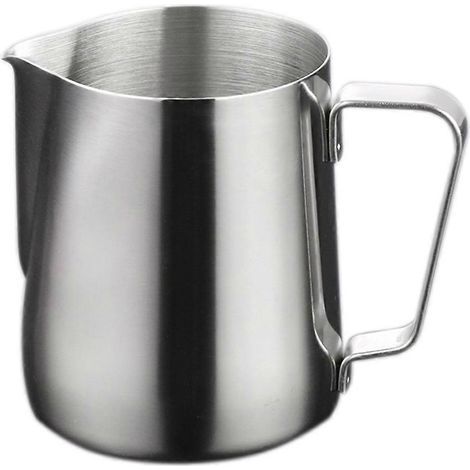 Pichet à lait en acier inoxydable 150 ml pour mousser le lait, latte et cappuccino (argenté)-Silver (1/3)