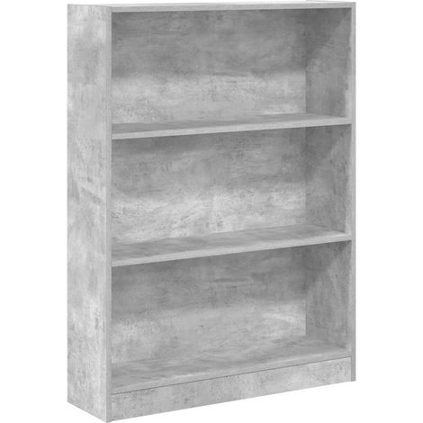 Maison Exclusive - Libreria Grigio Cemento 80x24x109 cm in Legno Multistrato