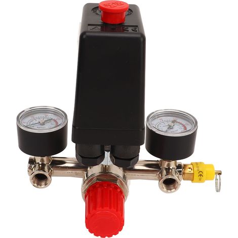 Kit de vanne de régulation de pressostat pour compresseur d'air avec port en laiton 3 en 1 de style américain (1/5)