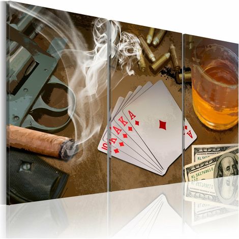 Tableau poker - 120 x 80 cm (1/4)
