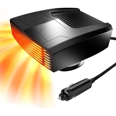 SABIR Chauffage de Voiture 12V 180W Réchauffeur de Voiture Portable 2 en 1 Dégivreur Voiture Pare-Brise Ventilateur Voiture Chauffage avec Câble 1.5M, Faible Bruit, 360 ° Rotatif (1/5)
