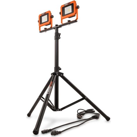 Powerplus Dual Power Projecteur LED Rechargeable POWDP8035 - Lampe de Chantier de 20 V et 2x2000 lm - sans Batterie ni Chargeur (1/5)