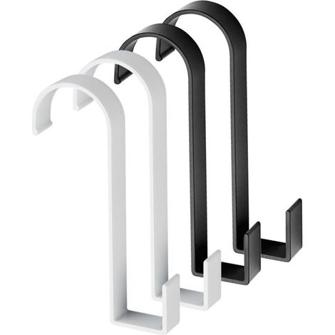 4 pcs crochets radiateur adhésifs en aluminium spatial, autocollants, pour serviettes de bain (1/5)