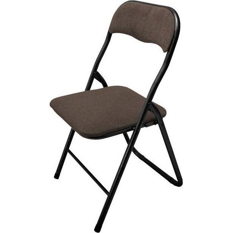 6 x SEDIA PIEGHEVOLE POLO TESSUTO MARRONE 25