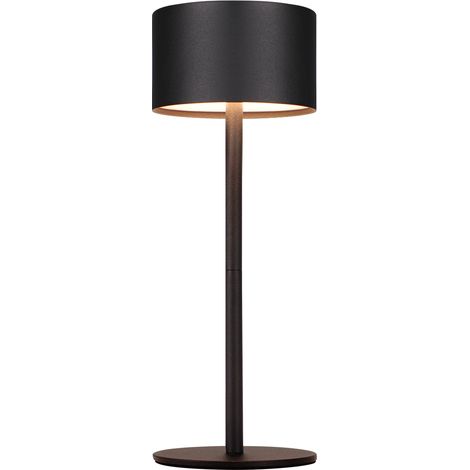 GBLY Set di 10 lampade da tavolo a LED - dimmerabile senza fili, regolabile in altezza touch (3000K/4500K/6000K), ricarica USB-C, IP44 impermeabile, colore nero per ufficio