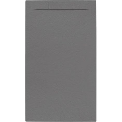 Fusion Receveur de douche 140x80cm en marbre coulé, Gris perle (SATFU14080GRP) (1/4)