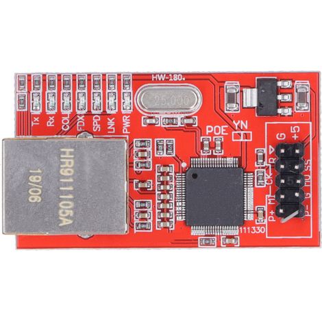 Ethernet-Modul, elektronischer Baustein, Netzwerkkomponenten, W5100 rote Platine (1/5)