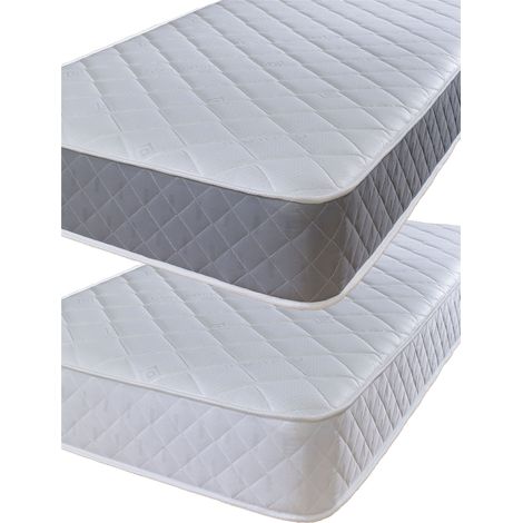 eXtreme comfort ltd The Cooltouch Essential Double Diamond Grey Micro Quilted Spring Mattress , 5ft King Size