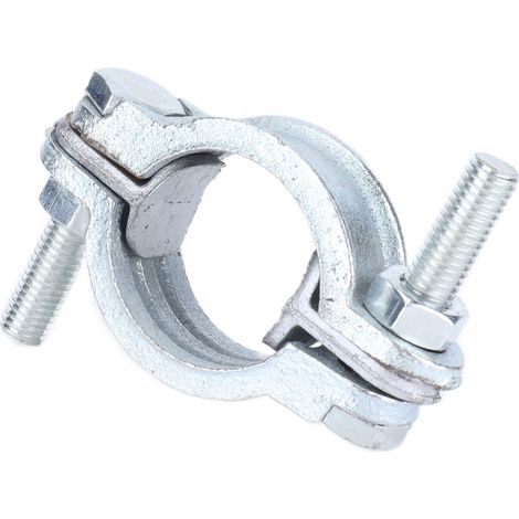 Collier de serrage robuste et résistant aux hautes températures, en acier au carbone, pour tuyau en acier avec joint en caoutchouc, 39-49 (1/5)