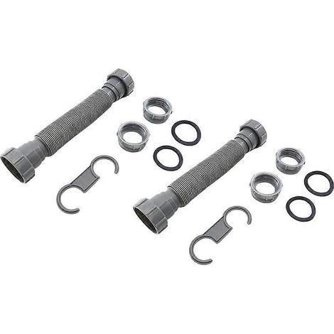 Kit de remplacement de pièces de plomberie pour évier de cuisine (2 pièces) : tuyau d'évacuationtuyau de trop-plein et usure. (1/5)