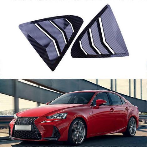 Dekorative Abdeckung für die hinteren Jalousien (Mattschwarz) für Lexus IS300, IS250 und 200T (Baujahre 2013–2019)