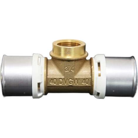 Fränkische alpex L Übergangs-T-Stück, IG, 40 mm x 3/4" x 40 mm, 86740743