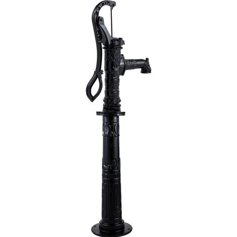 Mophorn Handwasserpumpe mit Ständer, 15,7 x 9,4 x 53,1 Zoll, 26-Zoll-Krugpumpe aus Gusseisen, rustikales Design, voreingestellte 1/2-Zoll-Löcher (1/5)