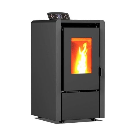 Poêle à pellets autoportant 6,3 kW Thunder® LEYLA-BLACK