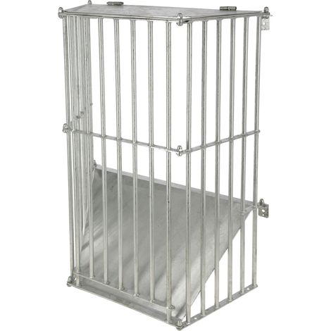 Kerbl Futterraufe SlowFeed Plus Heuraufe aus Metall zur Wandmontage Futterraufe
