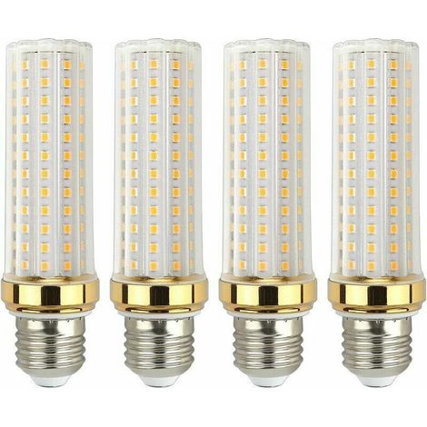 Ampoule LED E27 blanc chaud 20 W, équivalent à une lampe halogène E27 150 W, ampoule LED E27 blanc chaud pour garage/studio, lot de 4, (1/4)