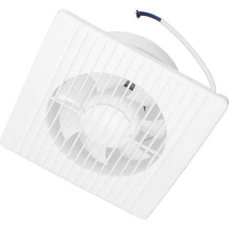 Ventilateur mural 7 pales avec clapet anti-retour pour cuisine et salle de bain 220V (13.3cm)