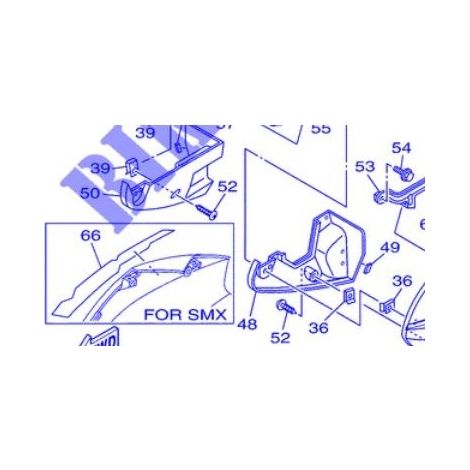 Yamaha 5PS-28392-A0 Graphique de carenage - TDM 900 07-08