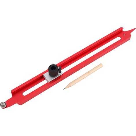 Outil de précision pour le traçage des contours, règle de traçage de profil pour le travail du bois avec porte-crayon réglable, niveau de gravure (1/5)
