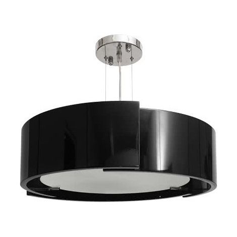 Colgante Oslo Cromo/negro 6xe27 D 73cm